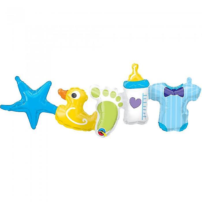 Qualatex Baby Boy Balloon Garland
