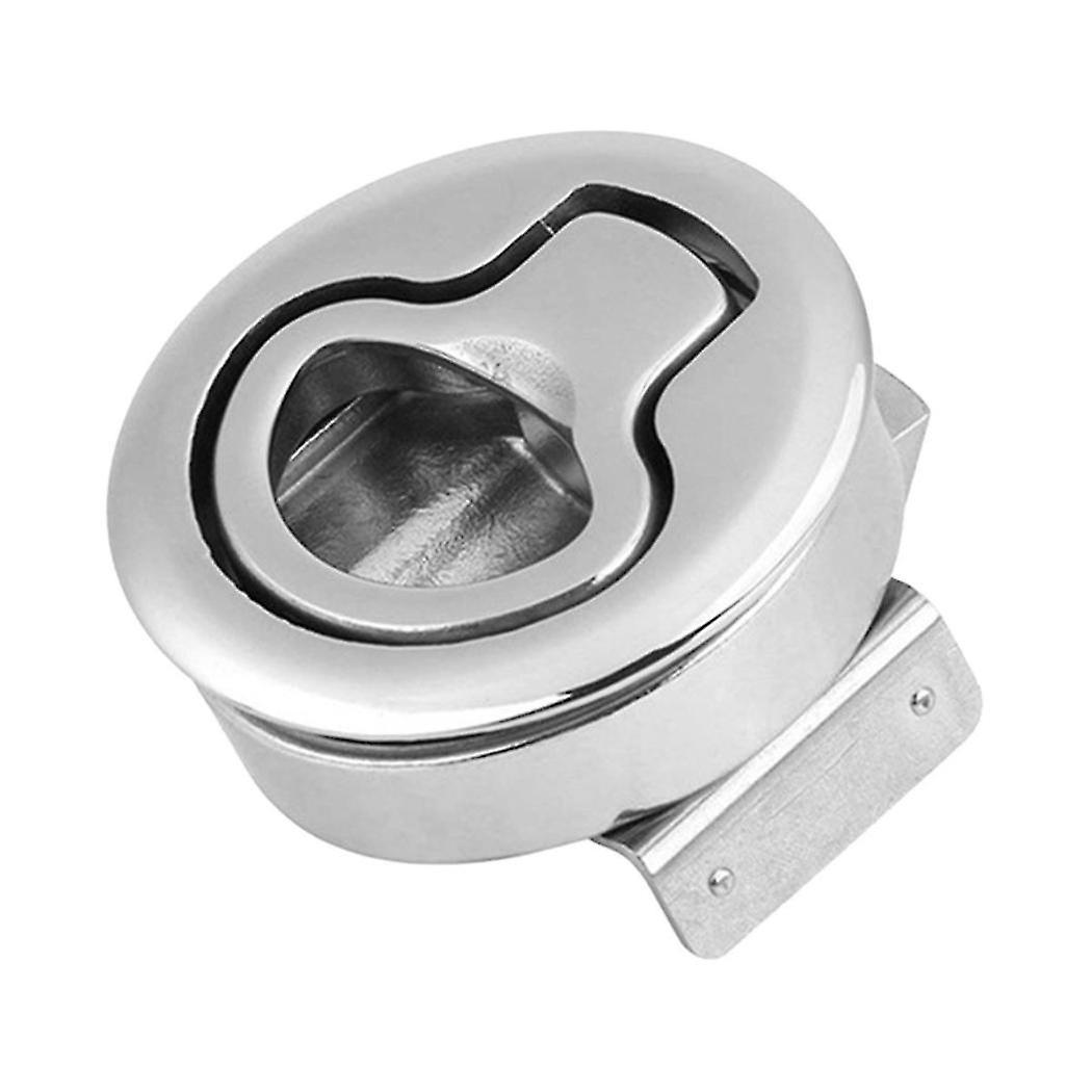 2 Inch Stainless Steel Marine Latches Pull Lift Handle Deck Hatch Flat Pull Latches