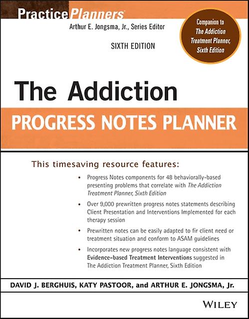 The Addiction Progress Notes Planner Paperback Book