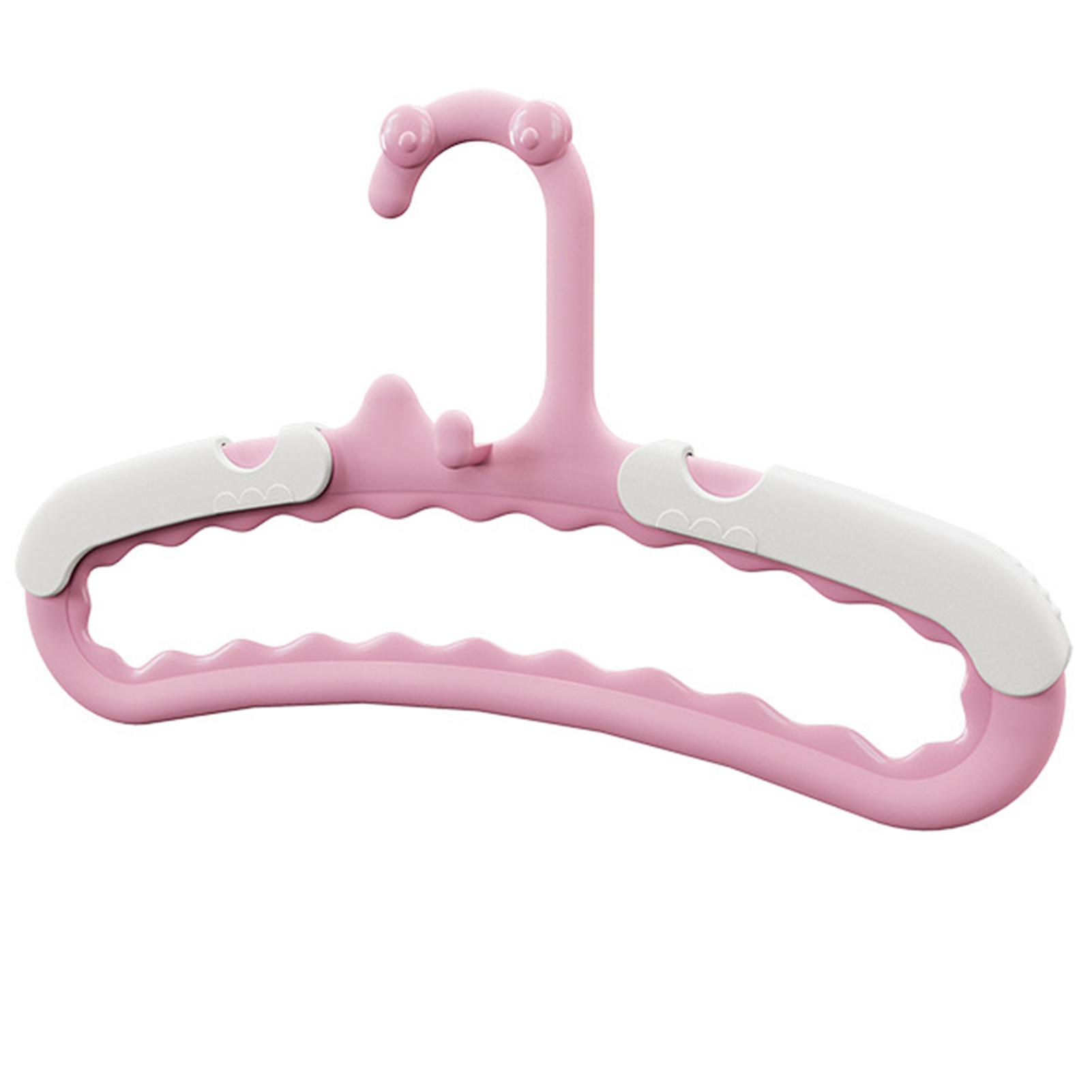 Wet & Dry Use Kids Clothes Hanger Smooth Surface Rotatable Hook Hangers For Camisole Jacket Pant Dress