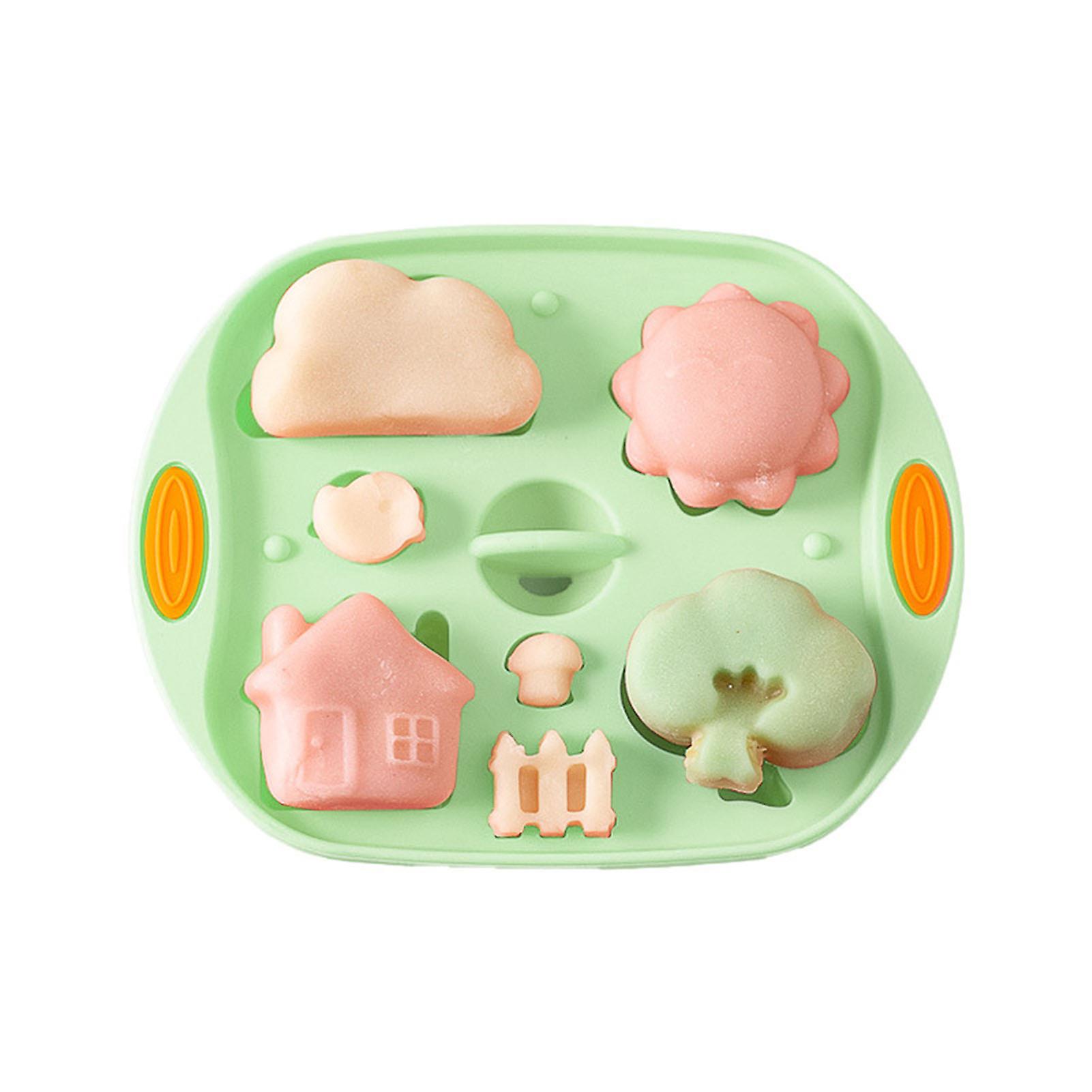 Silicone Baby Food Cake Making Mould Lightweight Portable Sturdy Material Mould For Diy Baking Mousse Cake