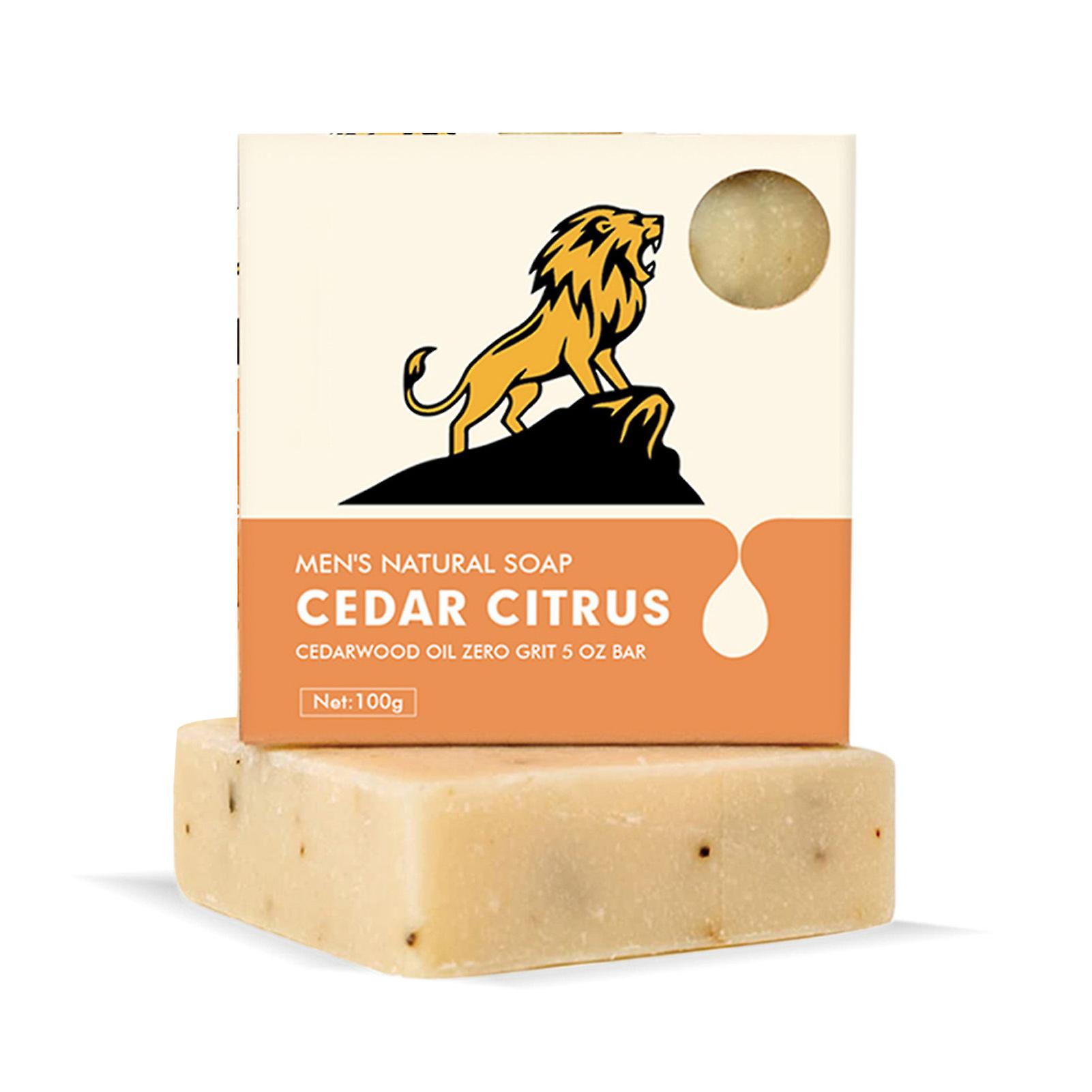 Men's Handmade Cedar Soap Rich Foam Without False Slippery Soap For Oily Skin Neutral Skin Combination Skin