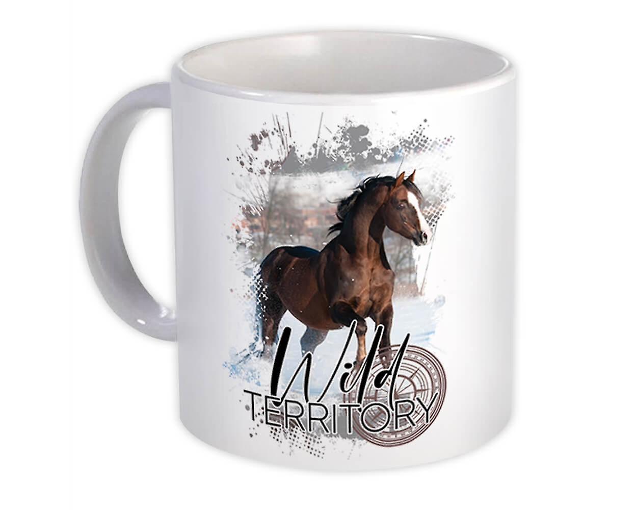 Presentmugg: Hästvinter för