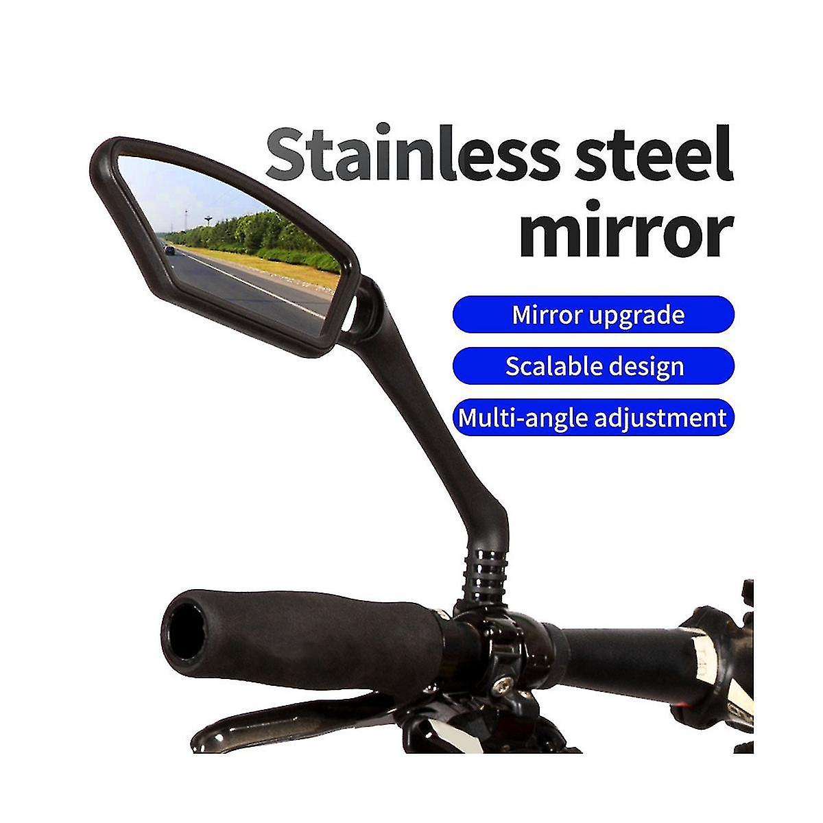 Handlebar Bike Mirror, Hd Blast-resistant, Adjustable Rotatable Bike Mirror, Rearview Mirror, Bicyc