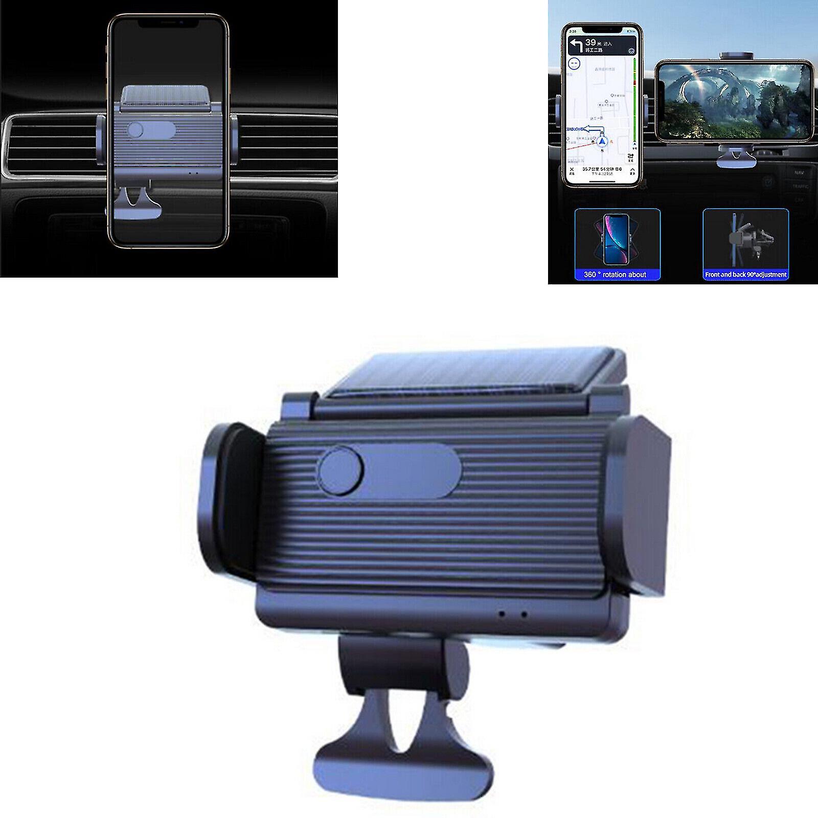 Car Phone Holder Solar Electric Air Vent Phone Bracket With Automatic Induction