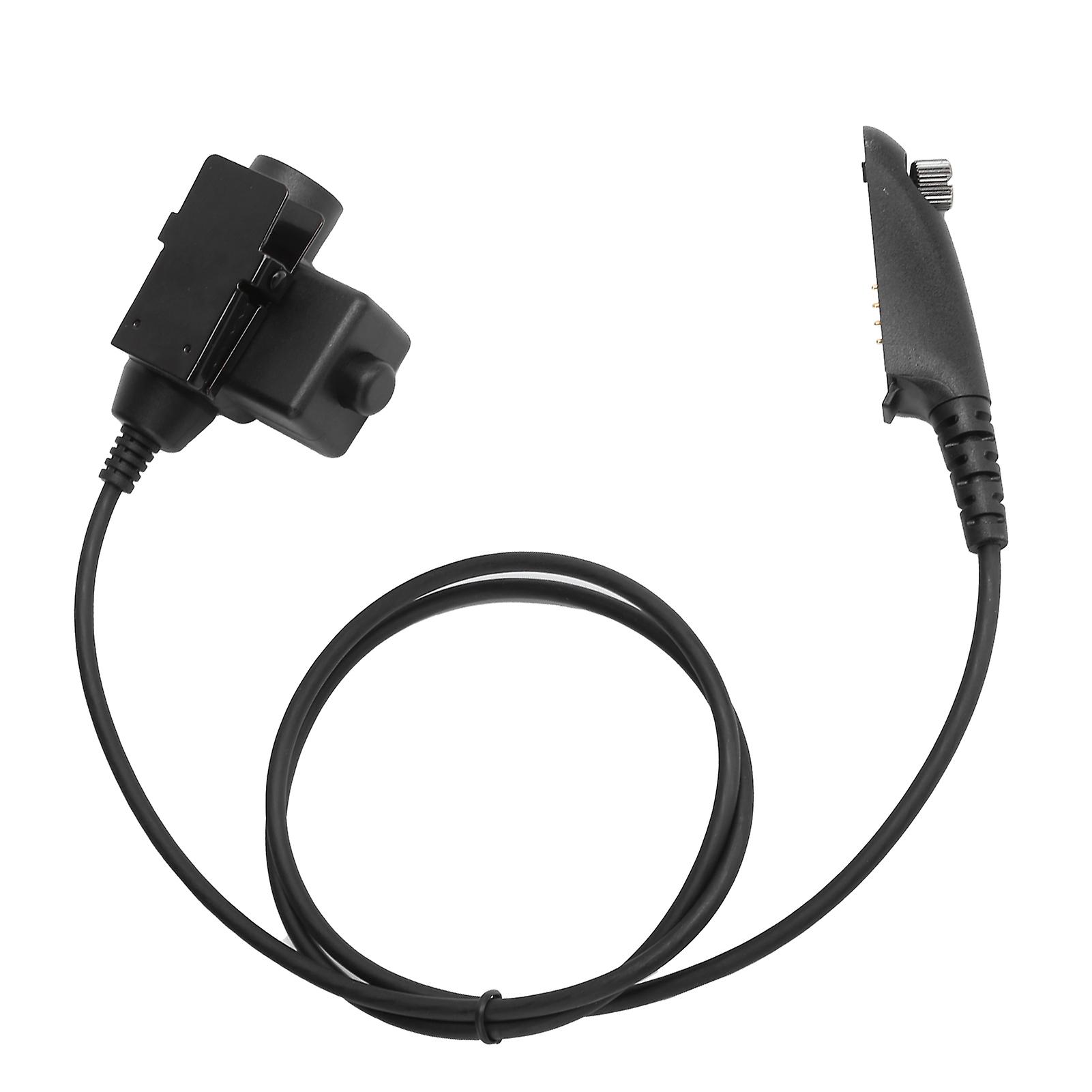 PTT Headset Adapter Compatible with Motorola GP Series Two-Way Radios