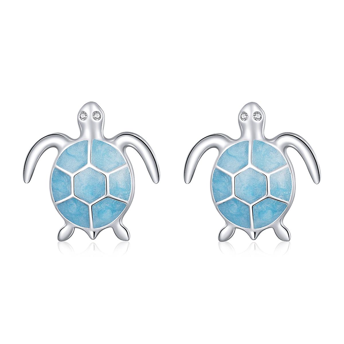 Blue Turtle Women Earrings Turtle