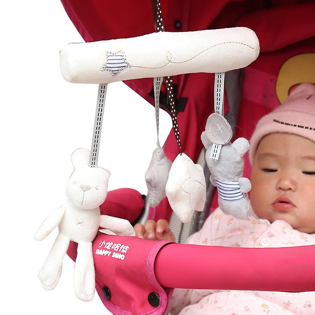 Hochet musical pour bébé, jouet interactif doux pour berceau, poussette, lapin, étoile, ours