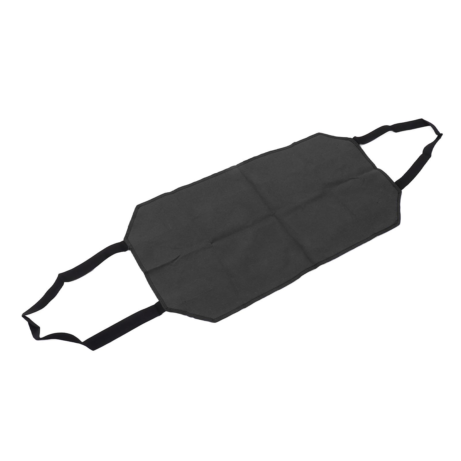 Touch Firewood Bag Large Canvas Firewood Carrier Log Bag Indoor Fireplace Log Carrier Holders Portable Wearproof Firewood Bag Black