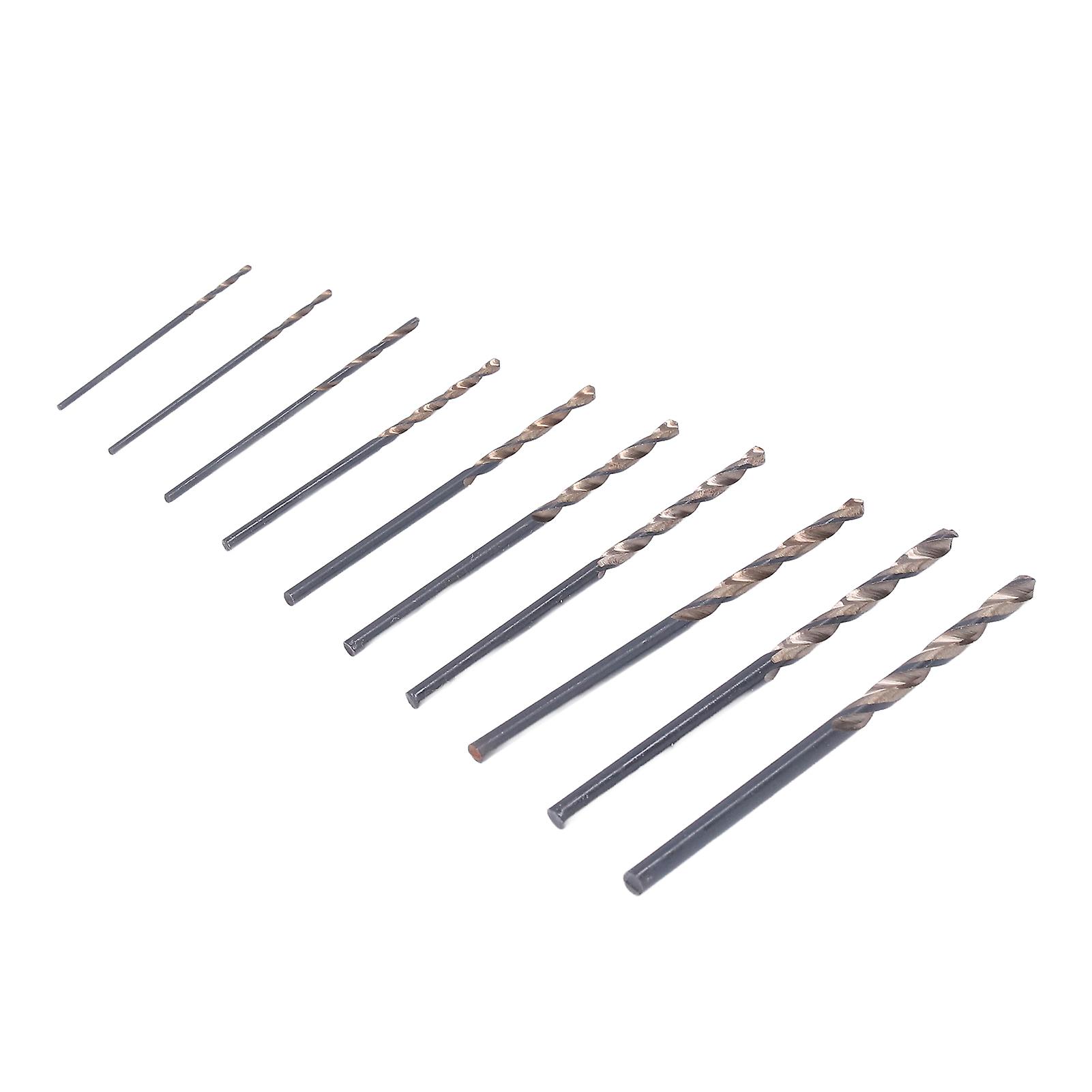 HSS Drill Bit Set Mini Twist Drilling Carving Hole Punching for Walnut Beeswax Wood 0.8‑3.0mm