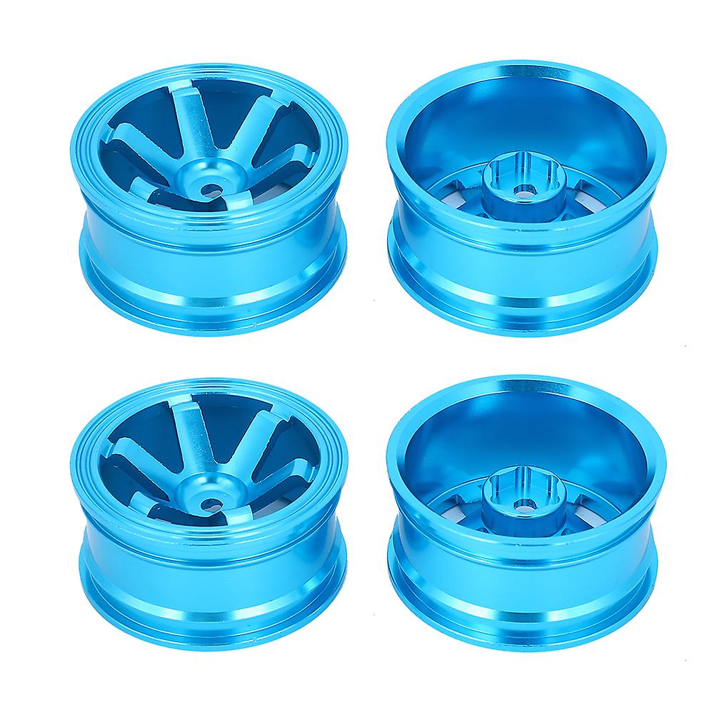 Aluminum Alloy RC Parts Rims Spare Parts Accessories Fits for 1/10 RC Flat Running Drift Car6-Spoke Blue