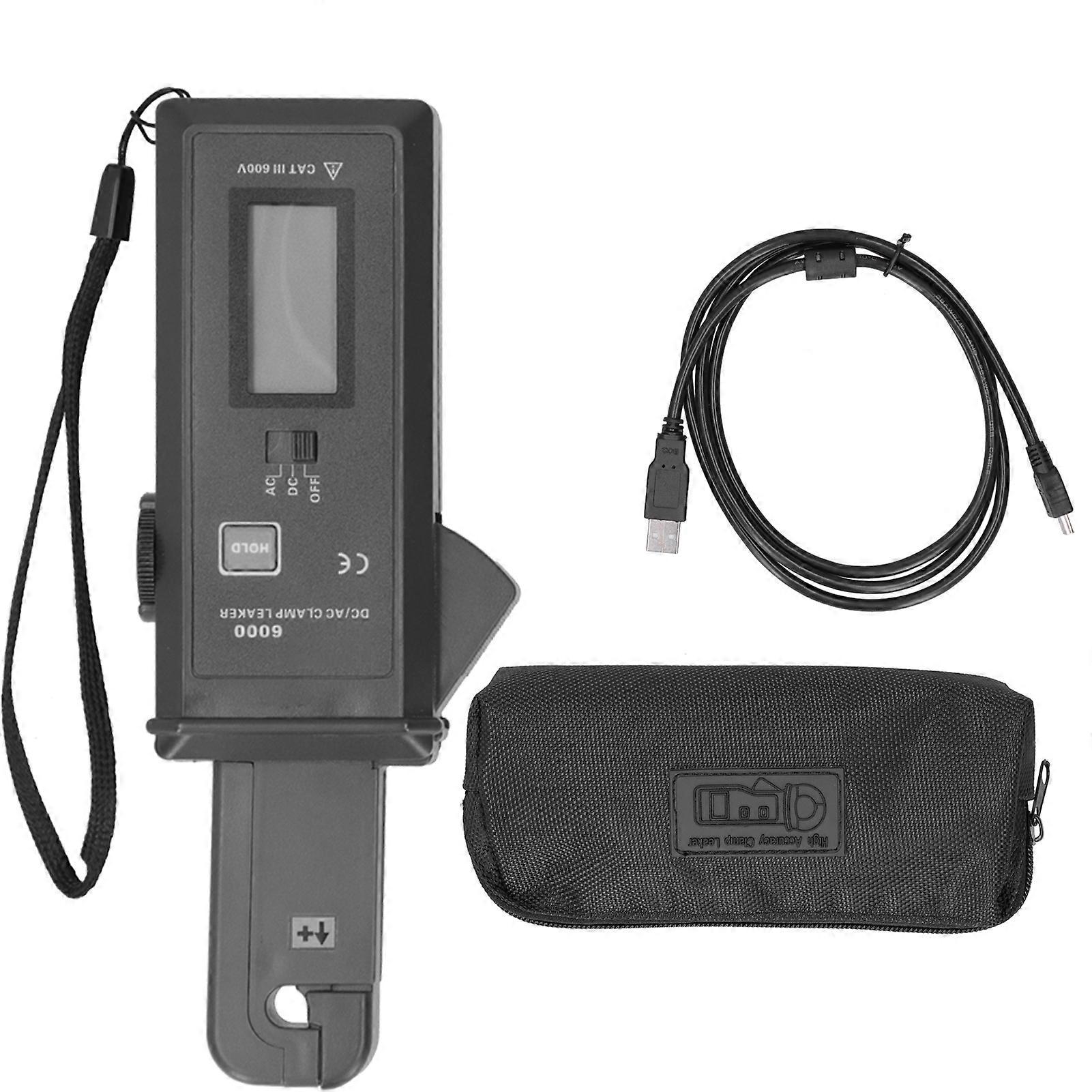 ETCR6000 Digital AC/DC Leakage Current Clamp Meter 0 mA to 60.0 A, 99 Counts