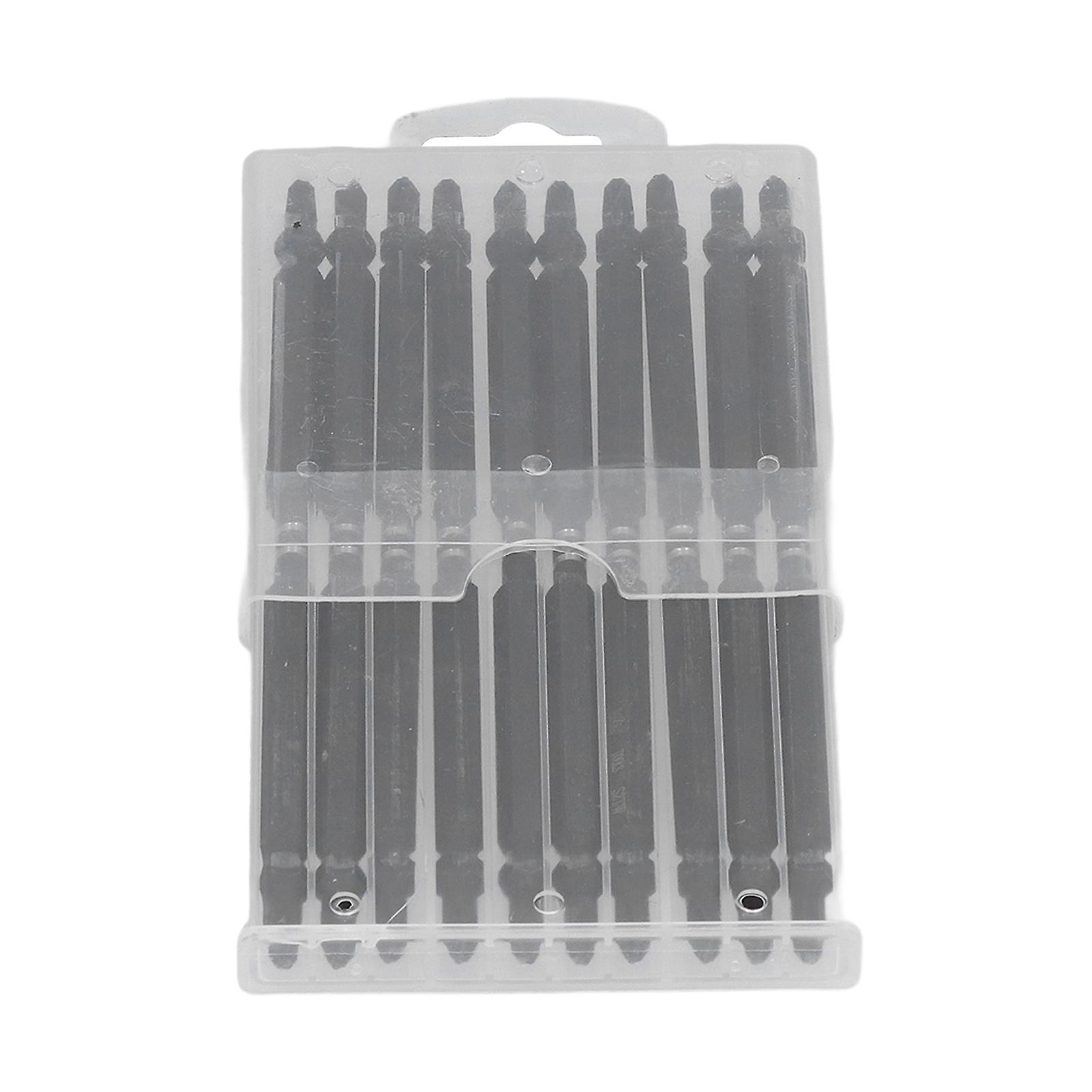 Screwdriver bit set magnetic, double-ended