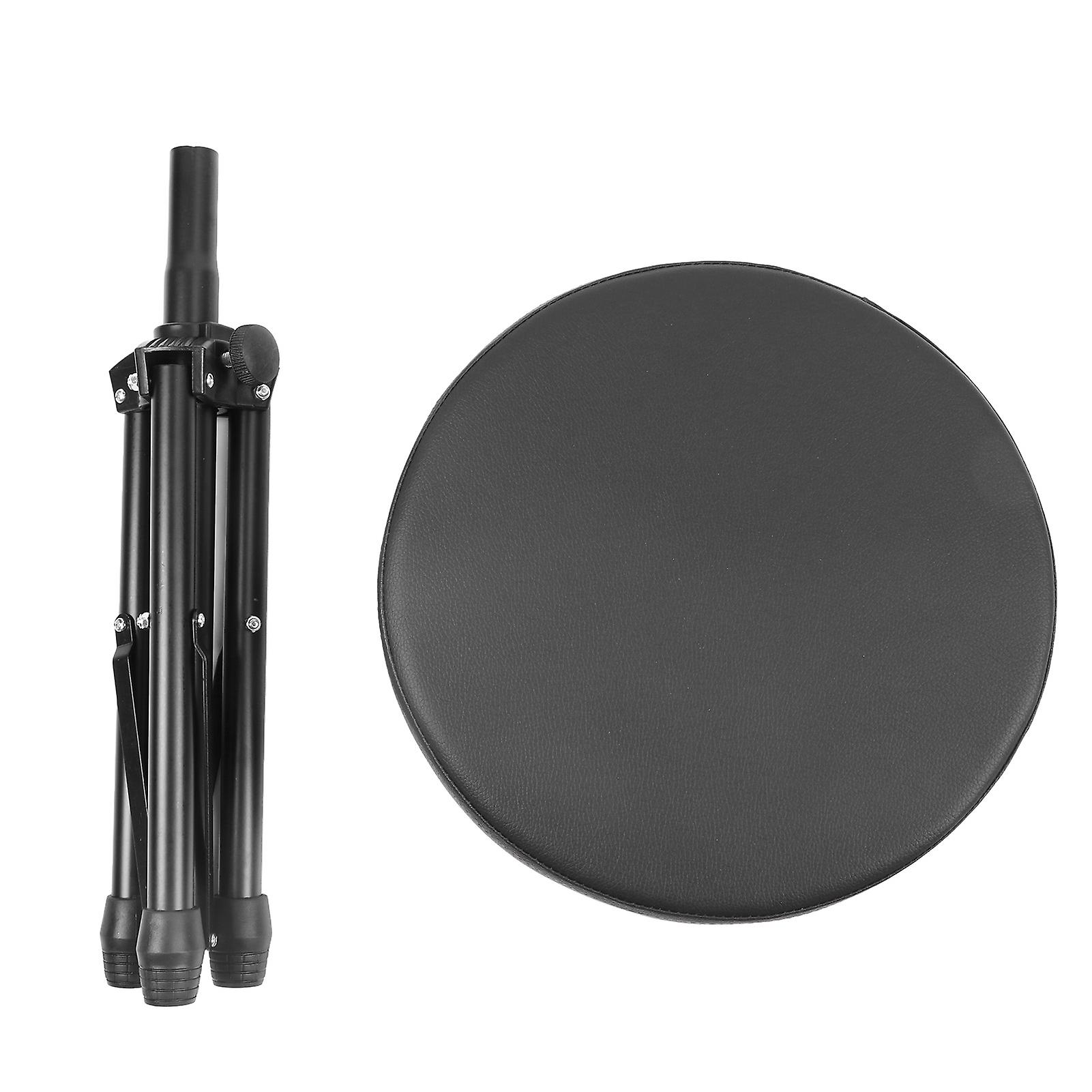 2024 Drum Throne Padded Seat Collapsible Rotatable Drumming Stool Drum Set Accessories