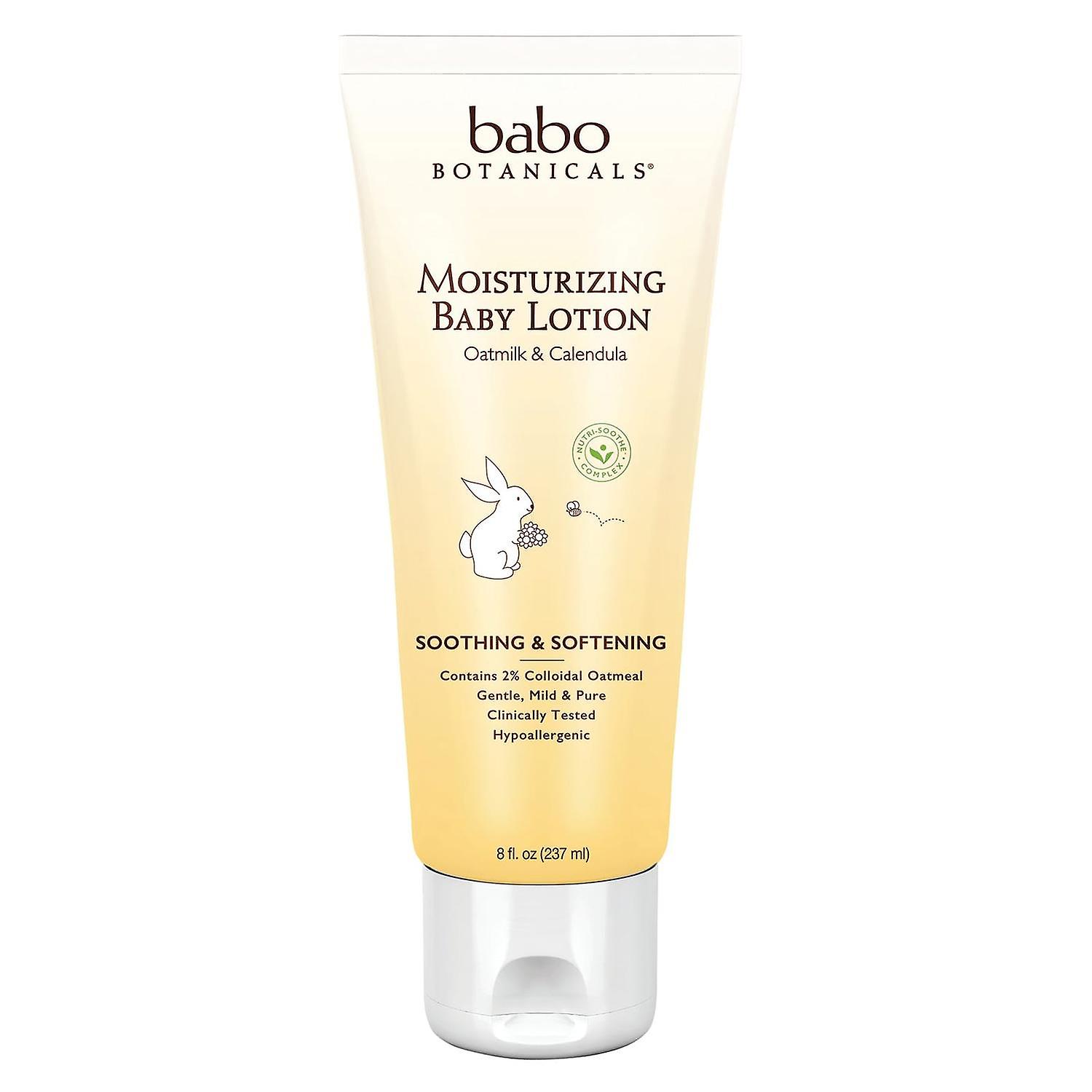Babo Botanicals, Moisturizing Baby Lotion, Oatmilk & Calendula, 8 fl oz (237 ml)