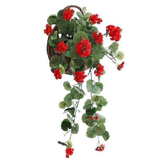  Artificial Flower Hanging Design Excellent Workmanship    Portable Convenient Excellent Workmanship Vivid Simulation Flower for Home