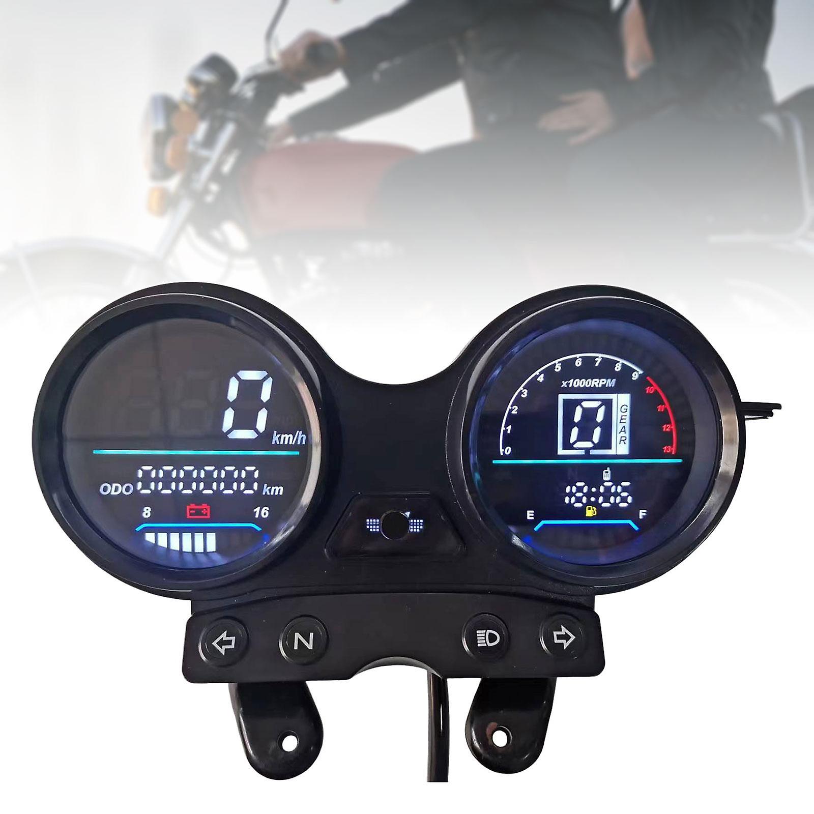 DC 12V Motorcycle Digital Odometer Speedometer for Yamaha Ybr 125 ...