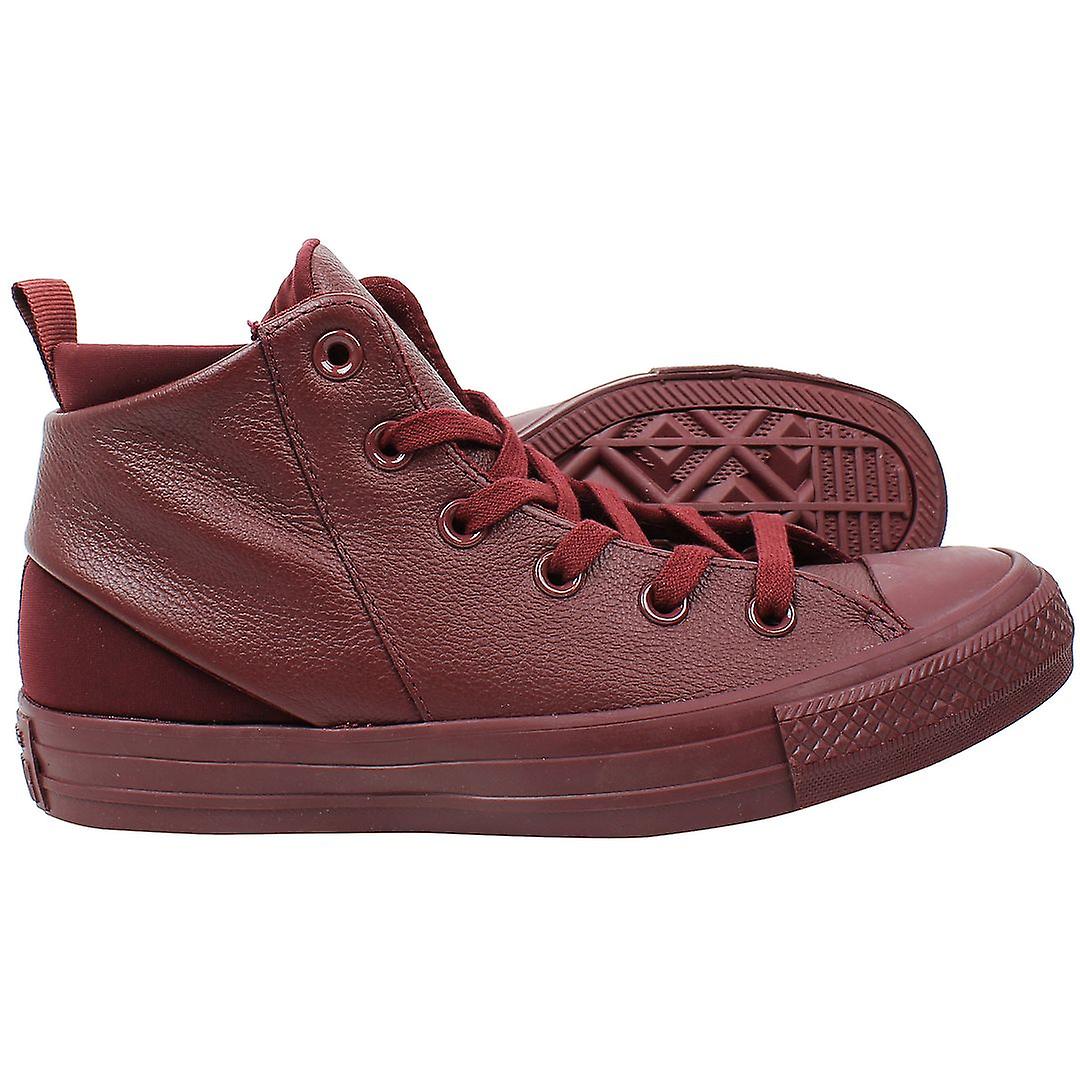 Chuck Taylor Converse In Pelle Rosse All Star Pelle Bordeaux Converse Rosse  Pelle Converse Rosse