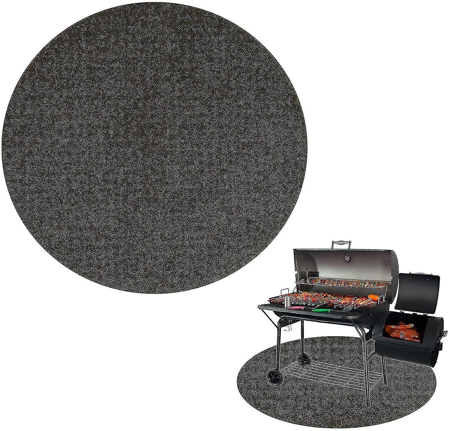 Round Fire Pit Mat For Decking,bbq Grill Splatter Mat, Fireproof Mat Heat