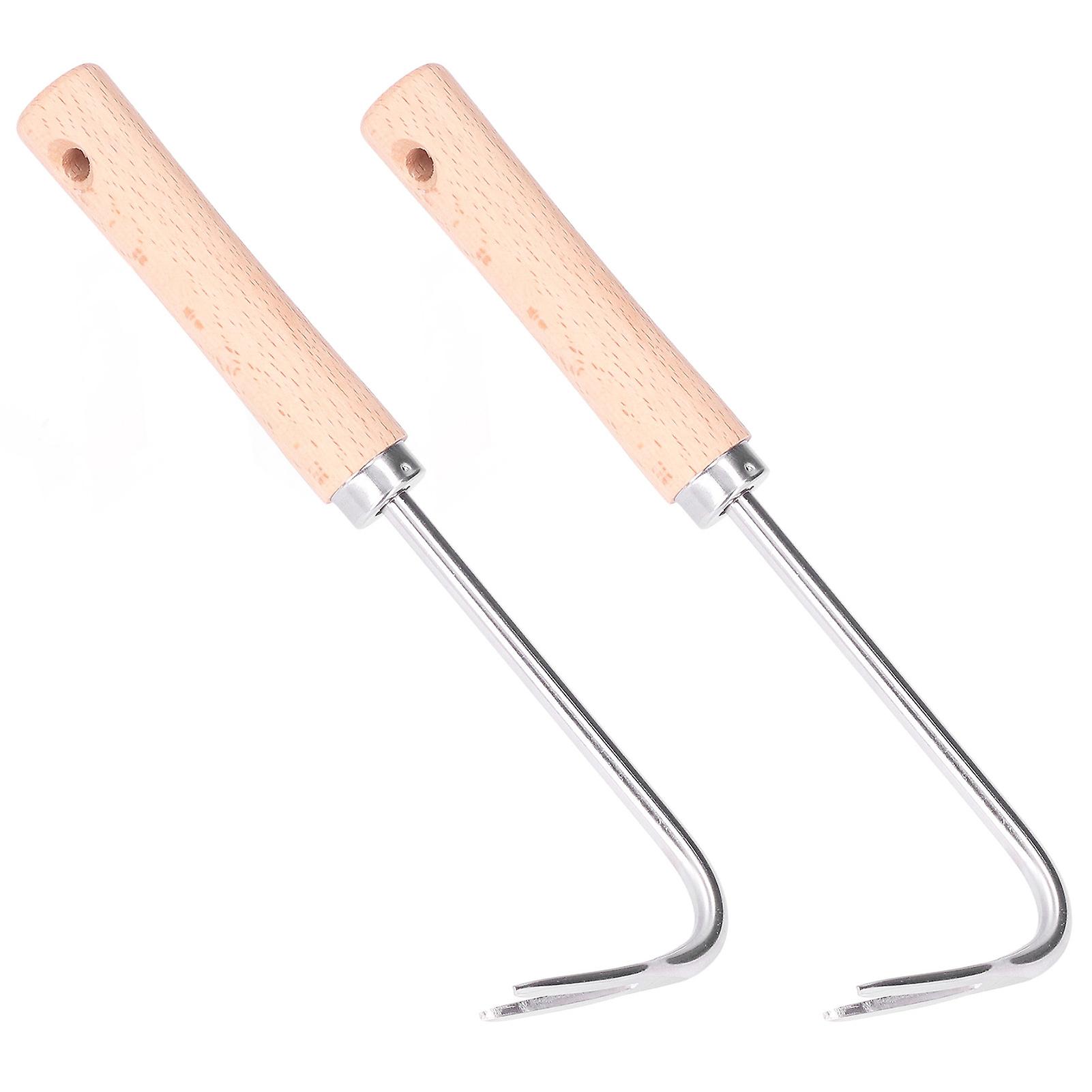 2pcs Garden Weeder Lightweight Efficient Labor Saving Ergonomic Design Small Compact Digging Supplies