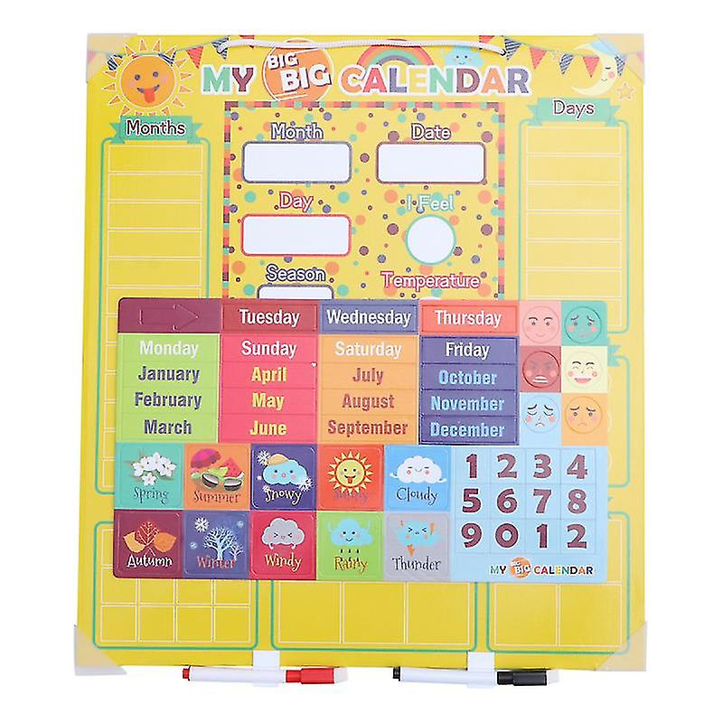 1set English Weather Calendar Toy