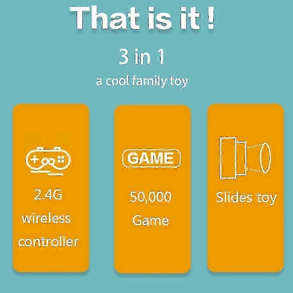 Retro Video Game Consoles Compatible for High Definition Multimedia Interface 4K Output Consoles with Gamepad Cooling Bracket Memory Card 110?240V