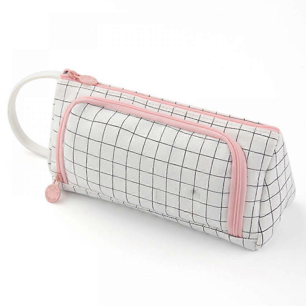 1pcs Federmäppchen mit großem Fassungsvermögen Schreibwarentasche schwarz und weiß in der Handfläche
