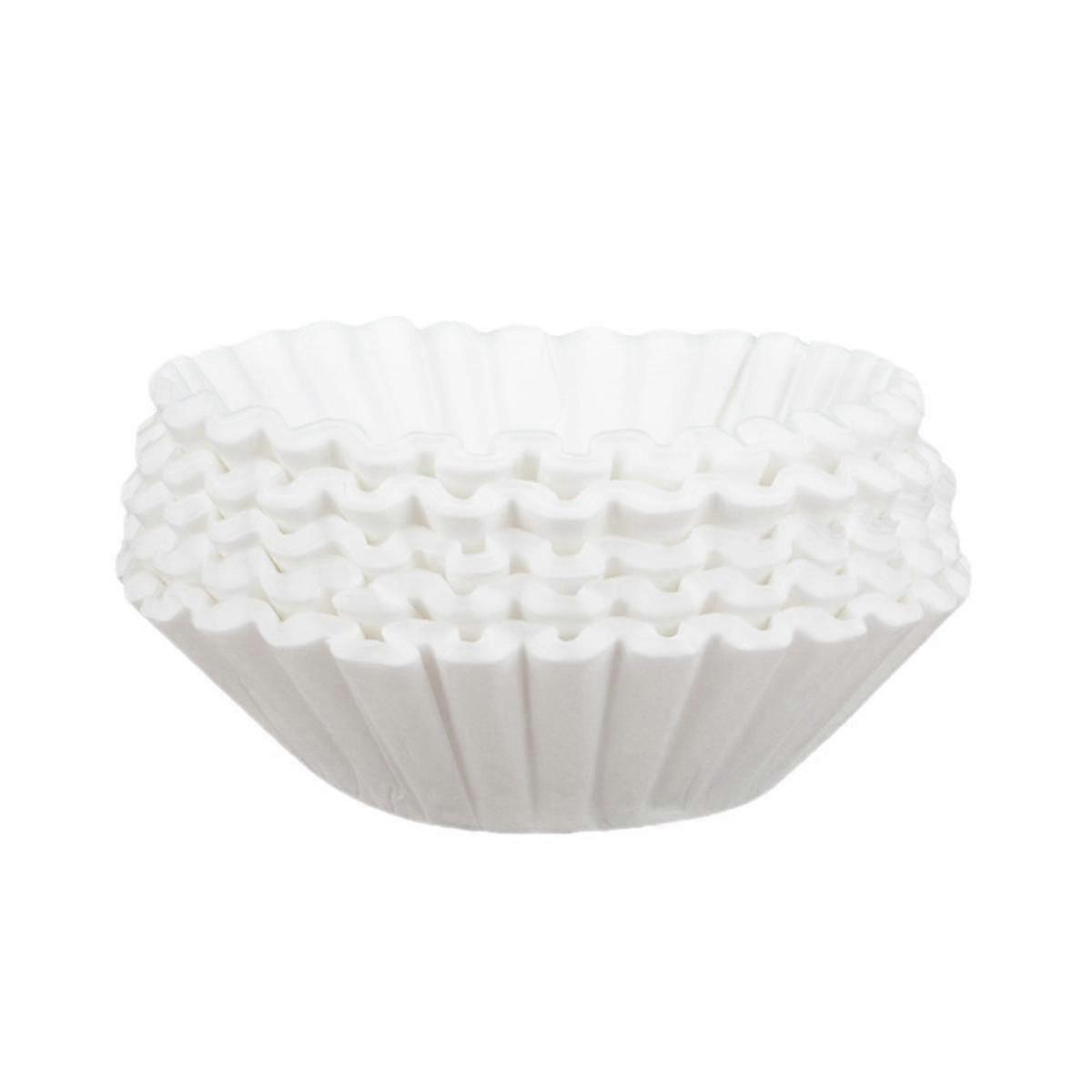 500pcs Basket Coffee Filter Coffee Machine Filter Paper, Suitable For 8-12 Cups Coffee Machine, Whi