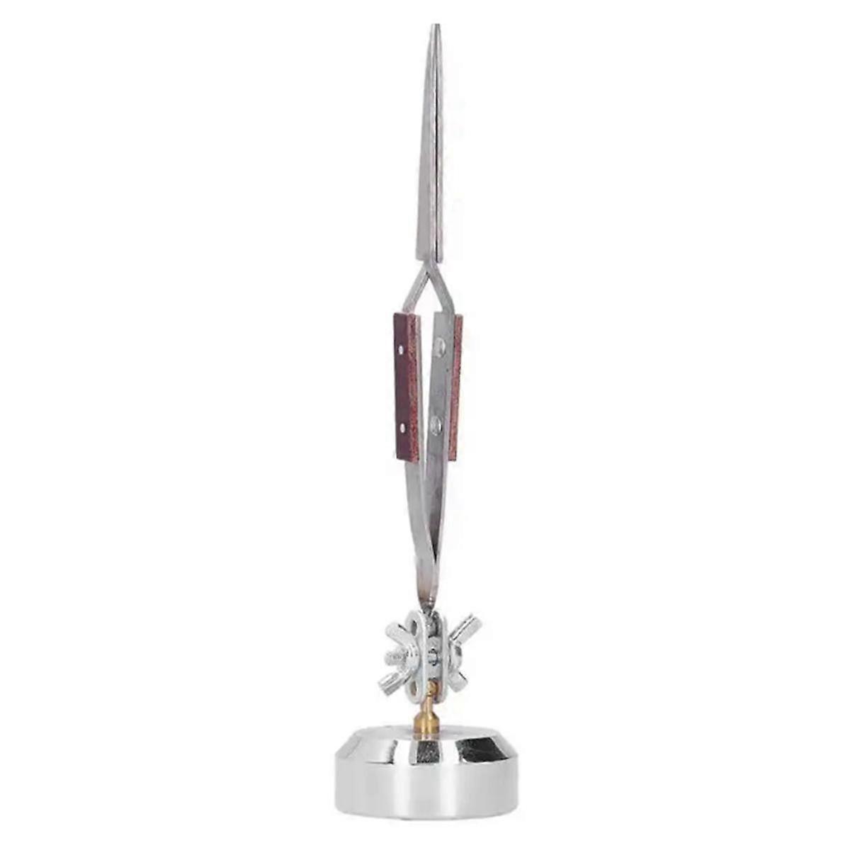 Universal Bracket Welding Tweezers Hand Tool Bending Mouth Rebound Welding Pliers Third Pointer Tweezers with Base