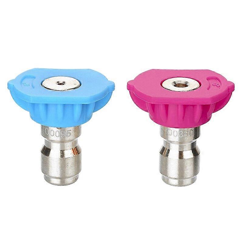 Second Story Quick-Connect Nozzle Tips For Power Washer, Soap And Rinse Jet Stream, Long Range Nozzle,1/4 Inch, 4000Psi, 2-Pack