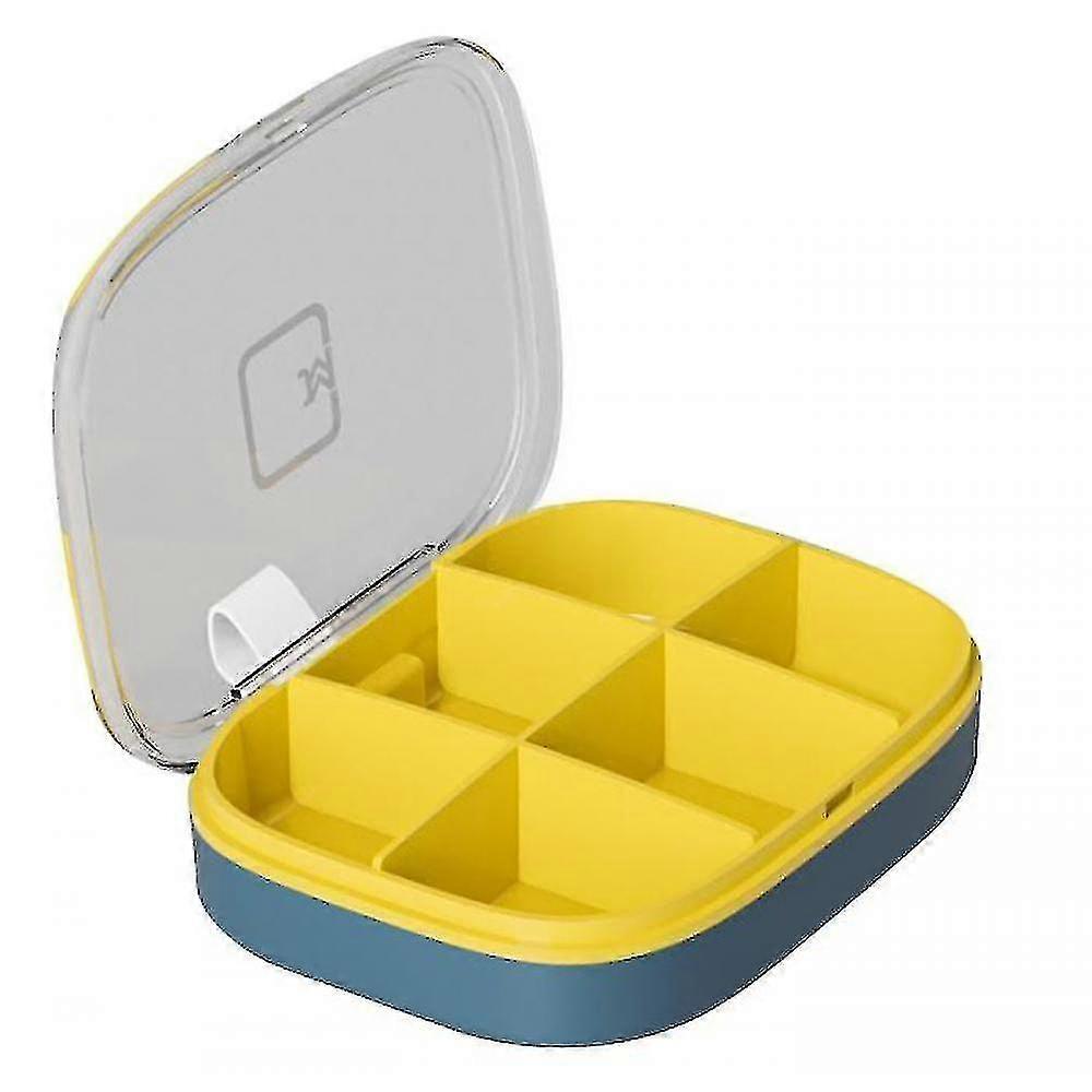 GYFDYM pill Box Portable Small Mini Storage Box(blue)