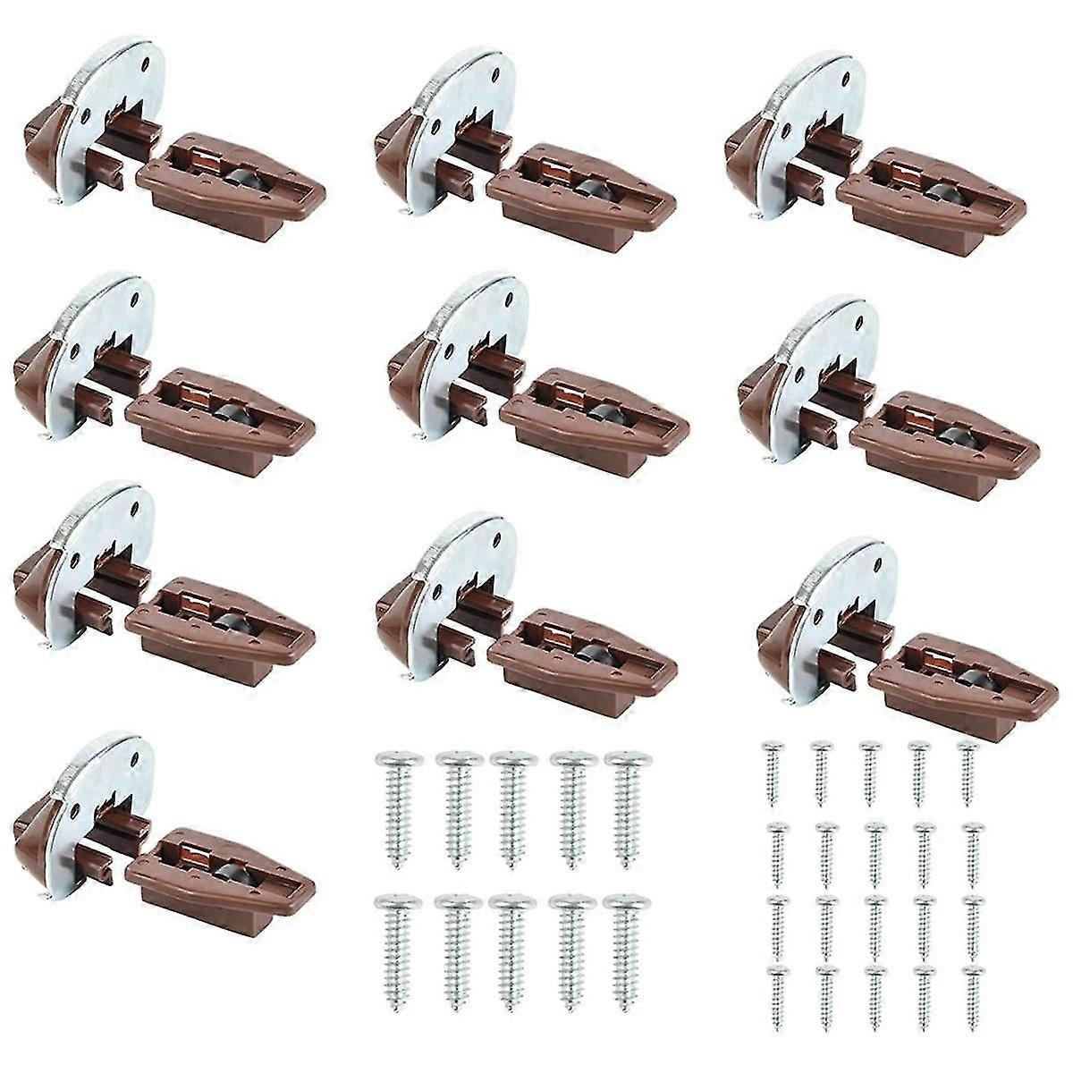 10Sets Replacement Drawer Track Slide Kit,Track Drawer Guides Furniture Parts for Dressers,Hutches and Nightstand Drawer