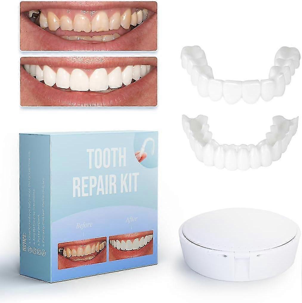 Tooth Replacement Kit, Replace A Missing Tooth In Minutes, Veneers For Temporary Repair, Complete Your Smile With Fake Tooth