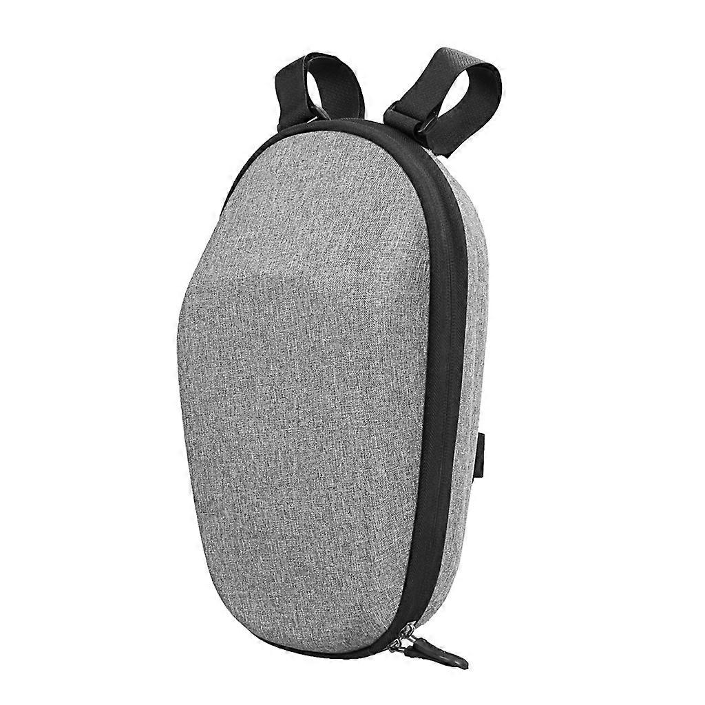  Electric Scooter Handlebar Bag Double Zipper and Layered Design Storage Bag