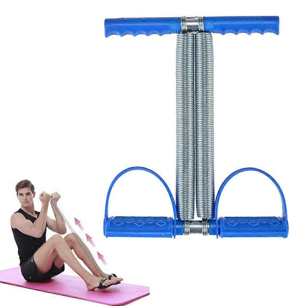 Dual Spring Sit Up Pull Rope - Elastisk spänning träningsutrustning