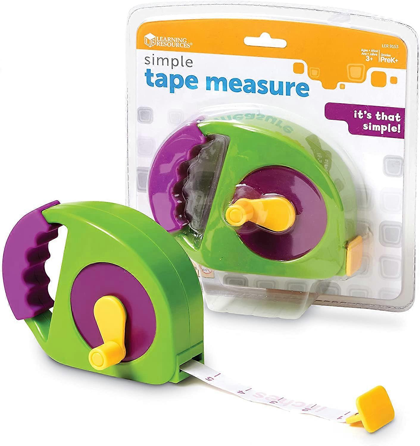 Learning Resources Simple Tape Measure, Measures 4 Feet, Construction Toy, Ages 3+