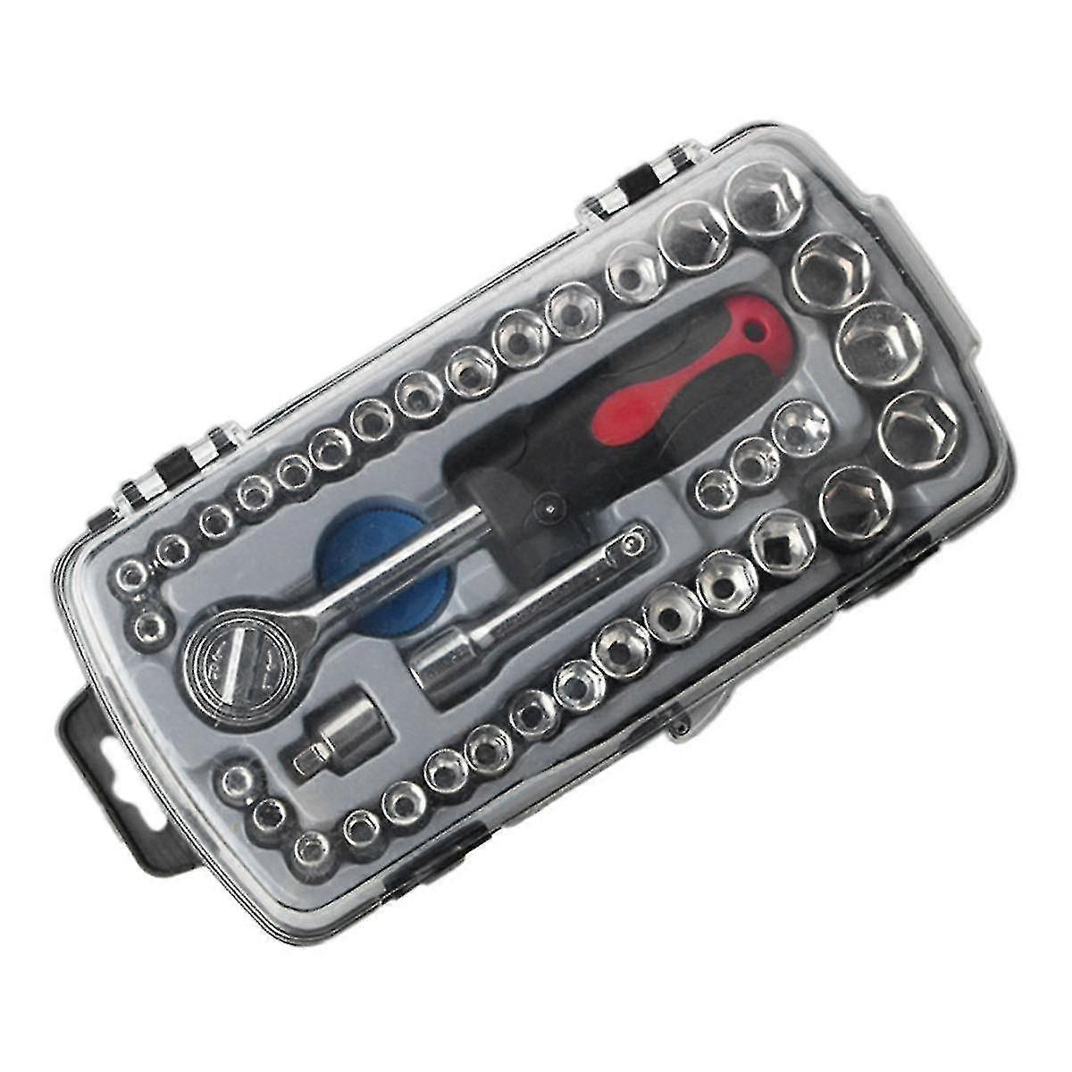 40-piece Socket Combination Set Socket Wrench Set Auto Repair Tools Household Hardware Tools Socket Combination Tools G