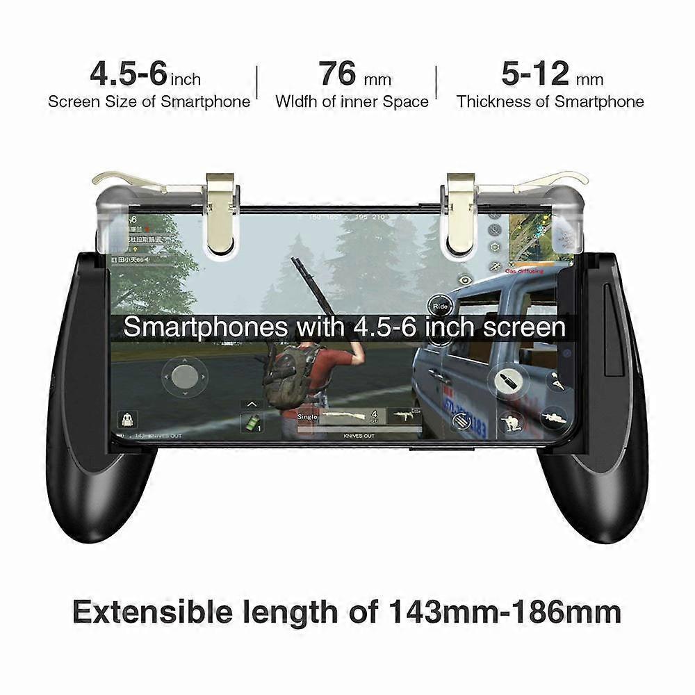 GAMEPAD CONTROL PARA CELULAR CON GATILLOS INTEGRADOS L1R1 COLOR ROJO