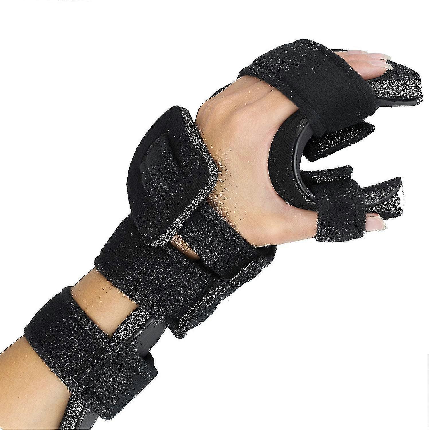 Stroke Hand Splint- Soft Resting Hand Splint For Flexion Contractures, Comfortably Stretch And Rest Hands For Long Term Ease With Functional Hand Spli