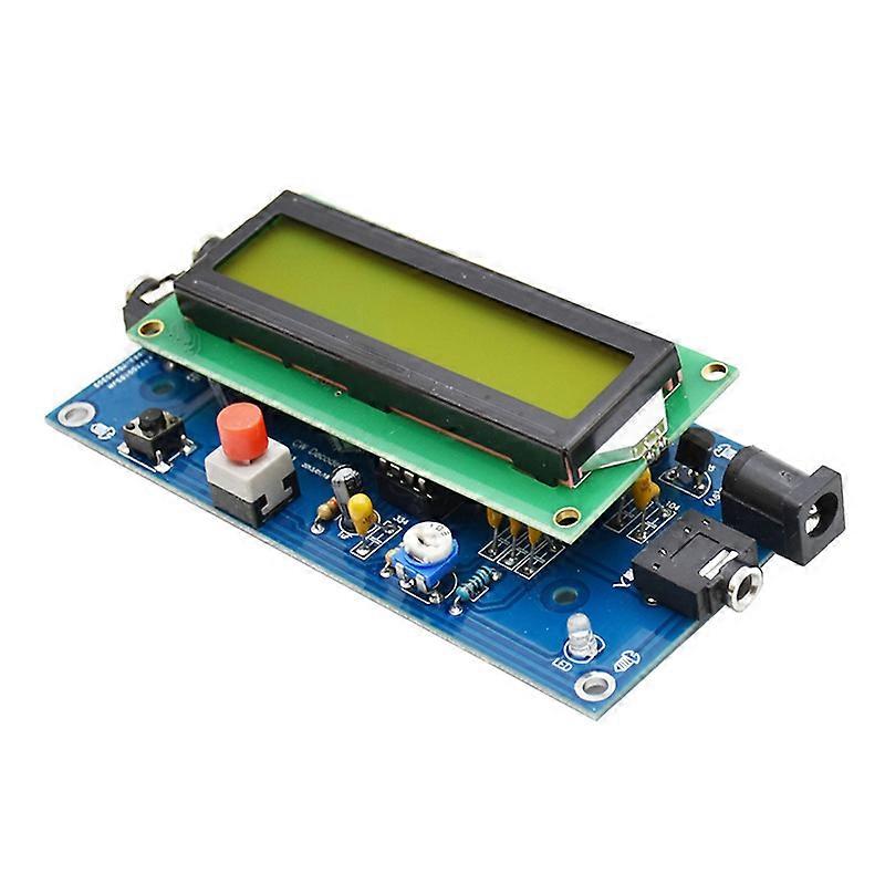 CW Decoder Morsecodeleser Übersetzerplatine Amateurfunk Essential Module Zubehör LCD-Display DC 7-12V 500mA