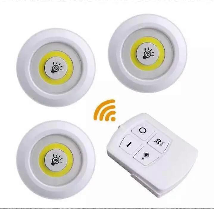 3 Pieces LED Light Remote Control Emergency Touching Night Light