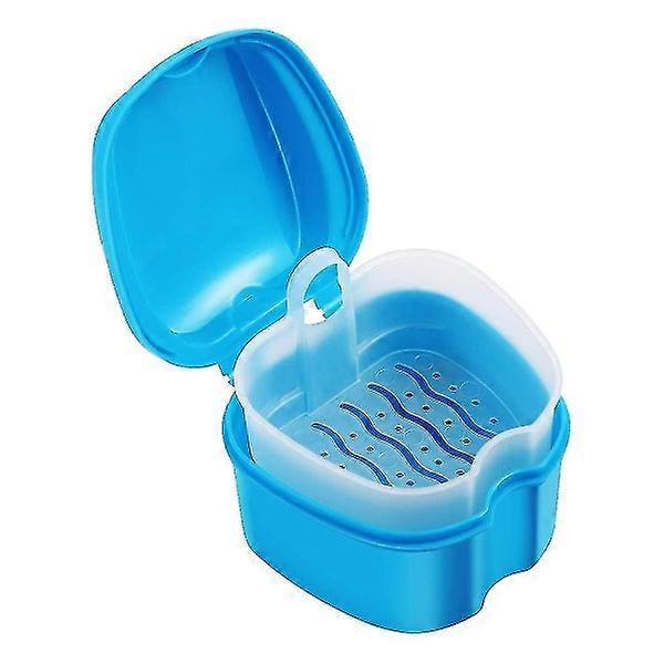 Denture Case: Dental Orthodontic Retainer & False Teeth Storage Box
