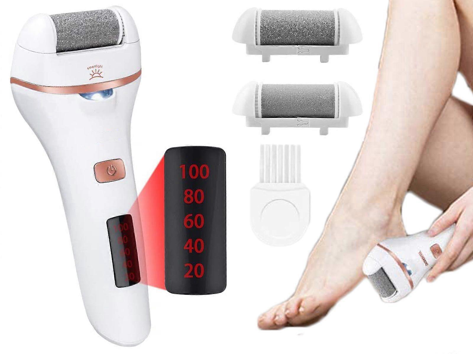 Rechargeable Electric Foot File Hard Dead Skin Remover with Lighting Function