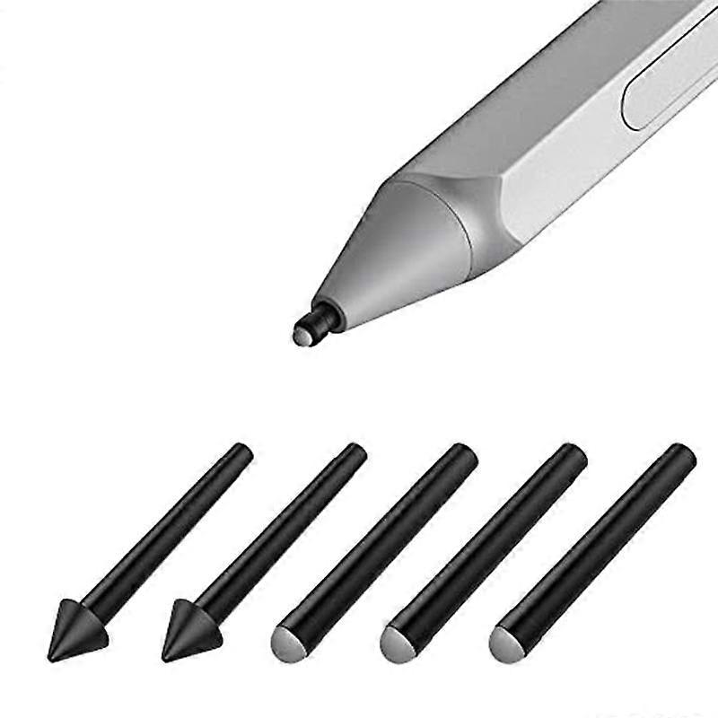 5 قطع نصائح القلم قلم طرف 2H 2H طقم استبدال ل Surface Pro 7/6/5/4 / كتاب / استوديو / Go