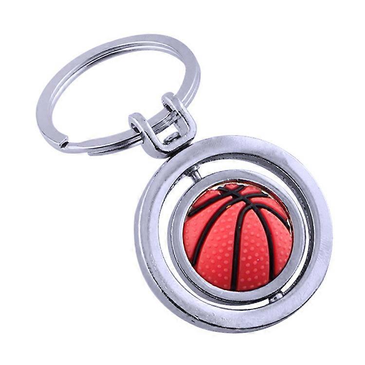 4pcs Rotatable 3d Basketball Keychain/basketball Gift