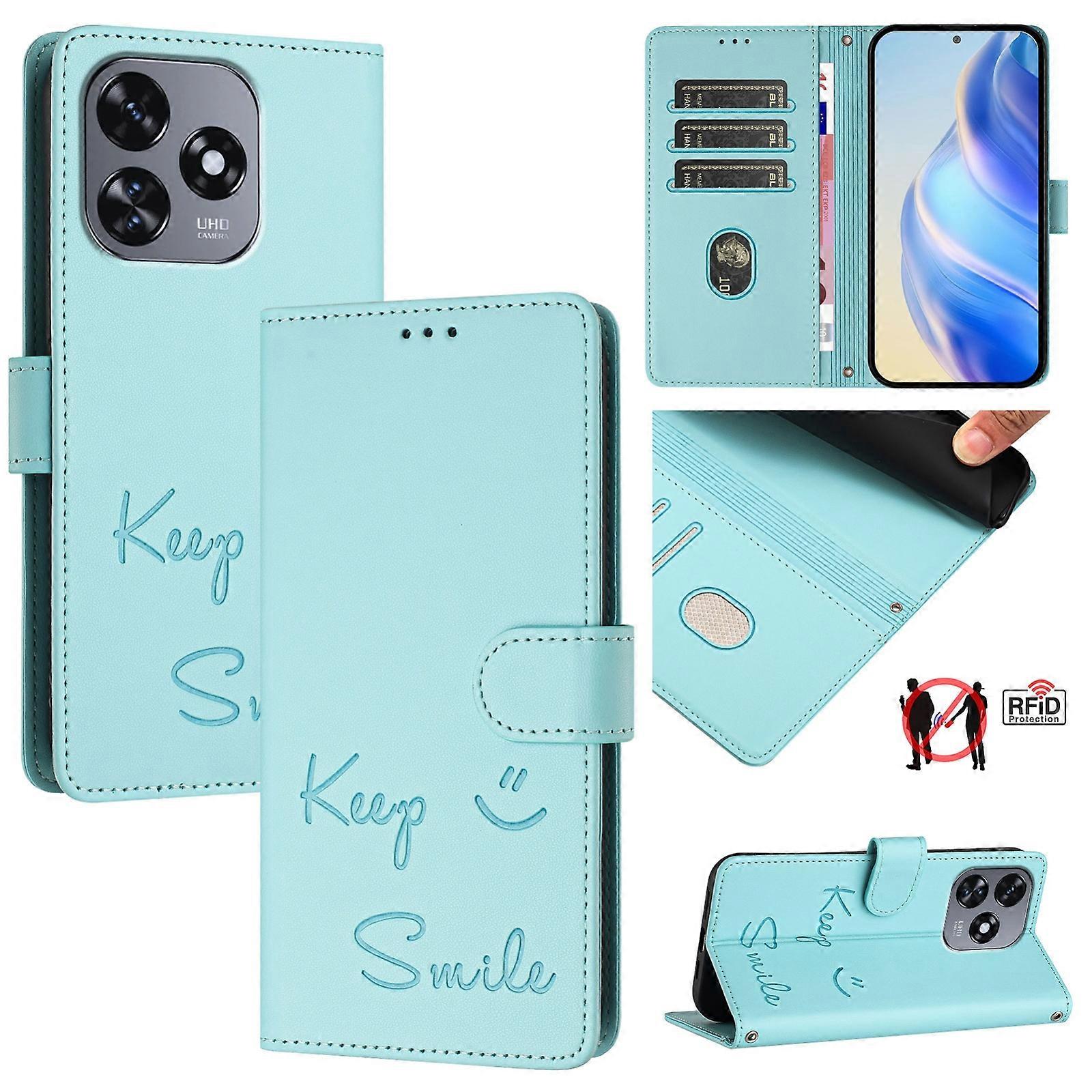 Smile RFID Leather Phone Case For Oukitel C51
