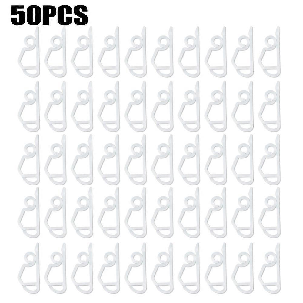 50Pcs Gutter Hanging Clips Hooks For Christmas Tree Xmas String Lights In/Outdoor Home Decor