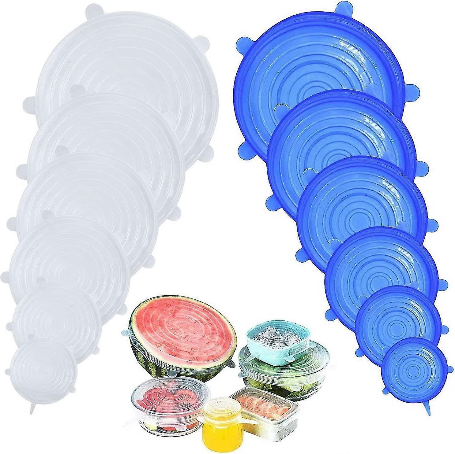 Stretchable Silicone Lids, Heilwiy 12-part Silicone Stretch Lids, Heilwiy Bpa Free Reusable Gift