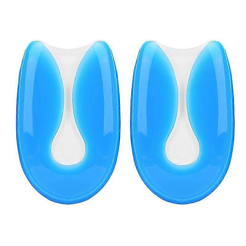 Heel Plantar Fasciitis Pad Relief Corrective Heel Pad (1 Pair, Blue)