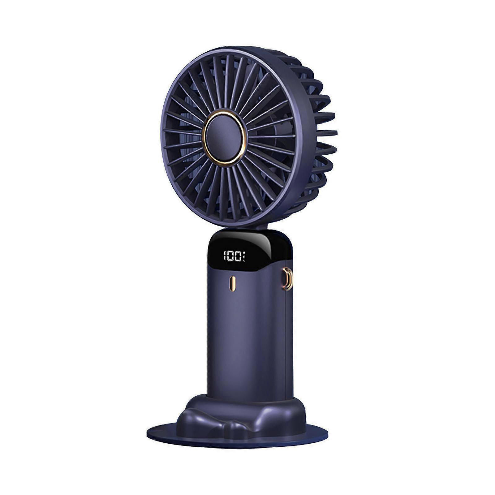 Rechargeable Mini Fan 5 Speeds Strong Airflow USB Fast Charging Handheld Fans